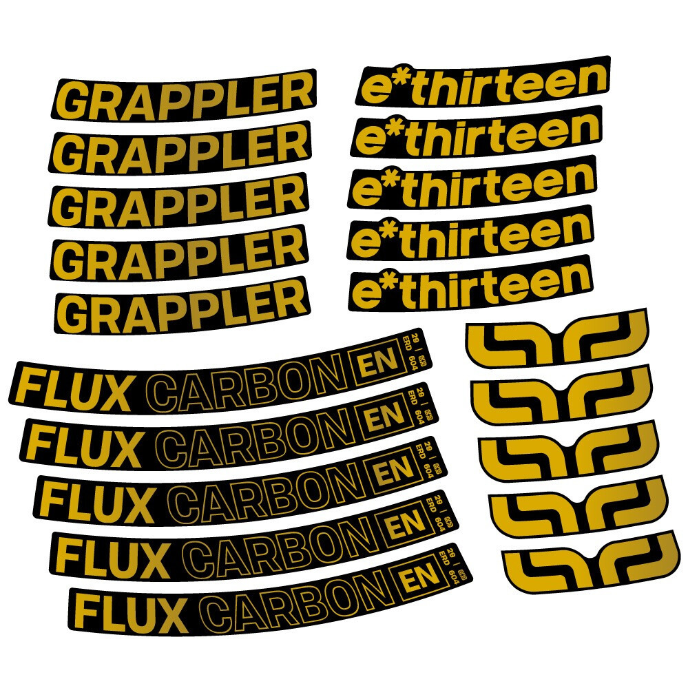 E-Thirteen Grappler Flux Pegatinas en vinilo adhesivo Llanta MTB (13)