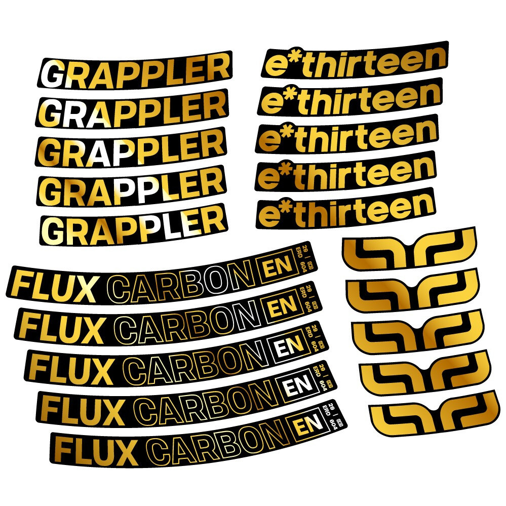 E-Thirteen Grappler Flux Pegatinas en vinilo adhesivo Llanta MTB (14)