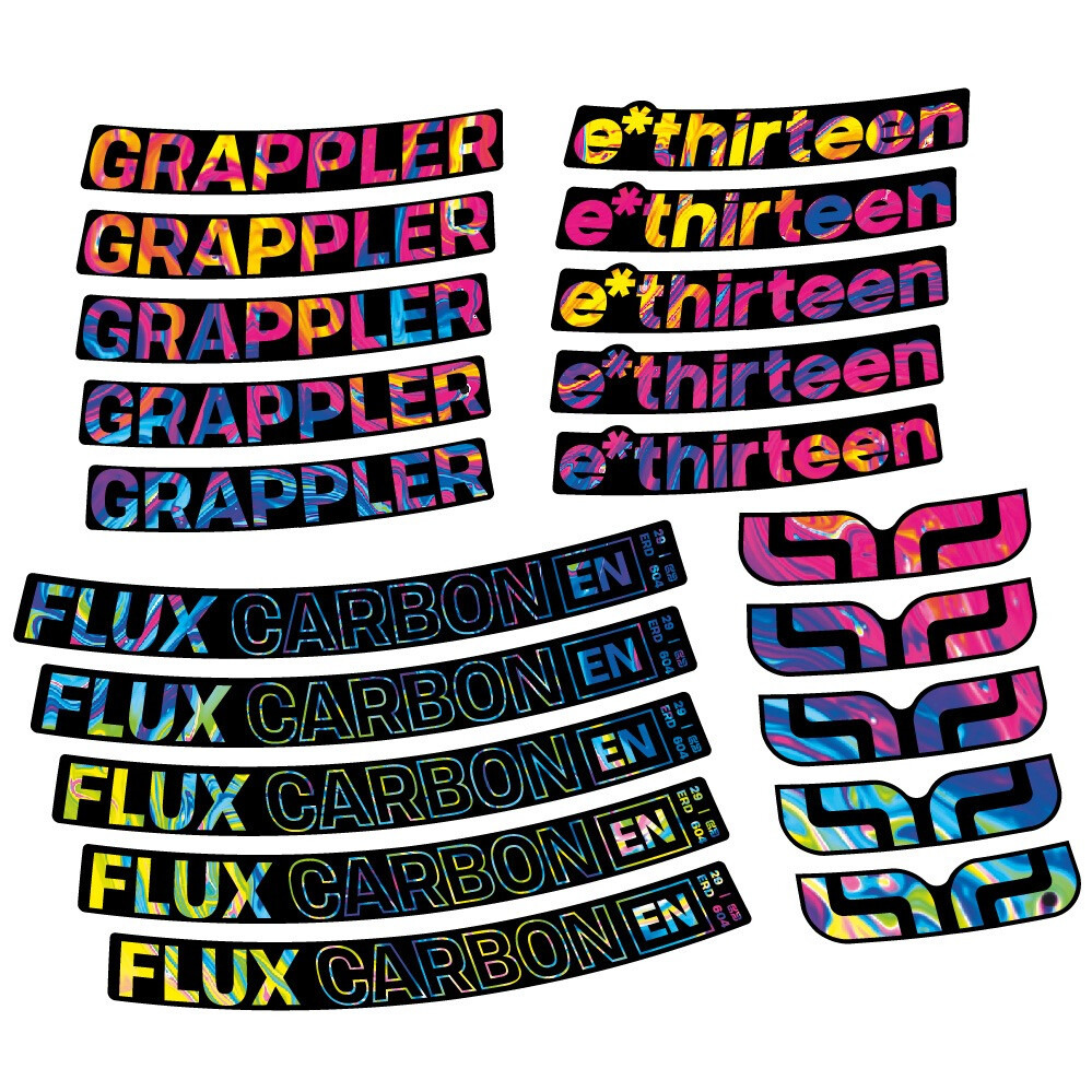 E-Thirteen Grappler Flux Pegatinas en vinilo adhesivo Llanta MTB (17)