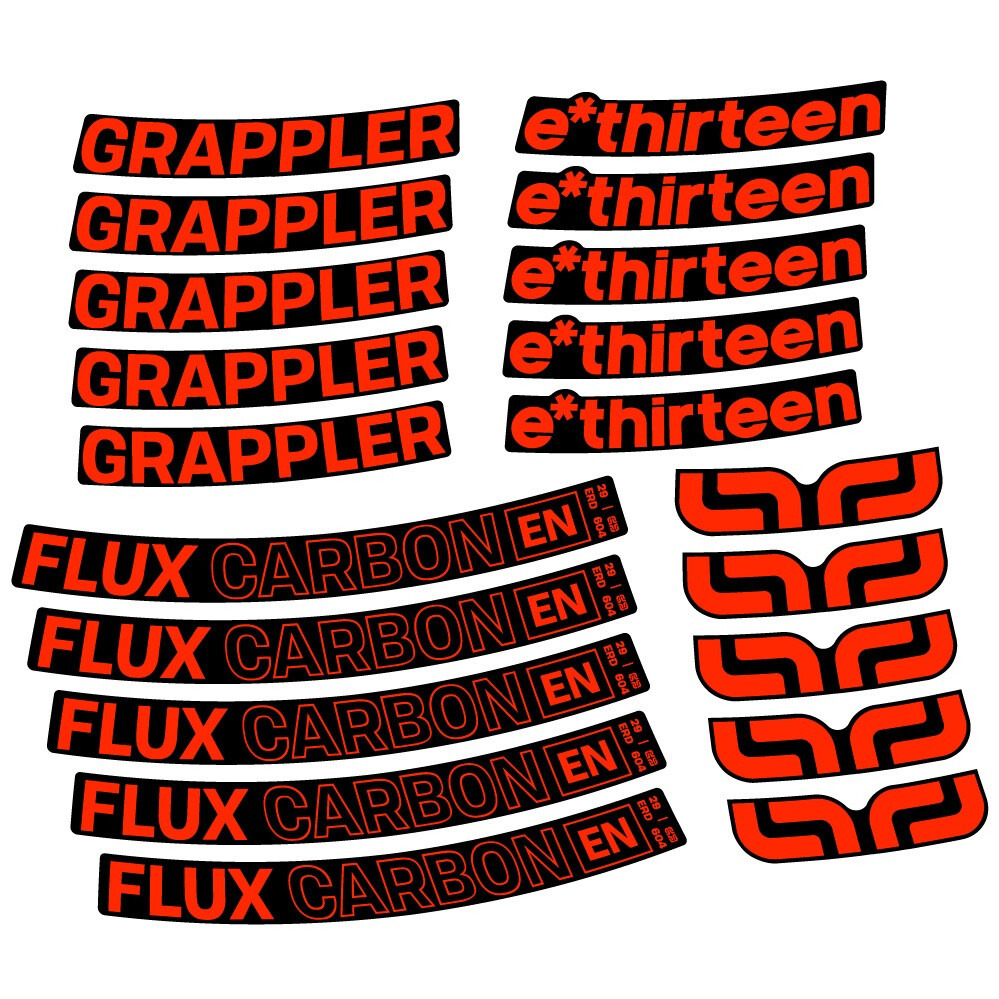 E-Thirteen Grappler Flux Pegatinas en vinilo adhesivo Llanta MTB (18)