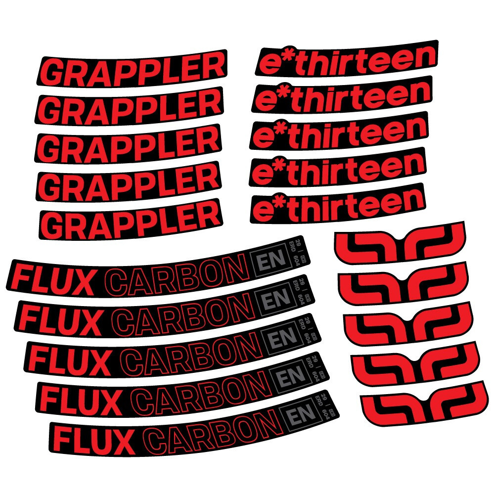 E-Thirteen Grappler Flux Pegatinas en vinilo adhesivo Llanta MTB (19)