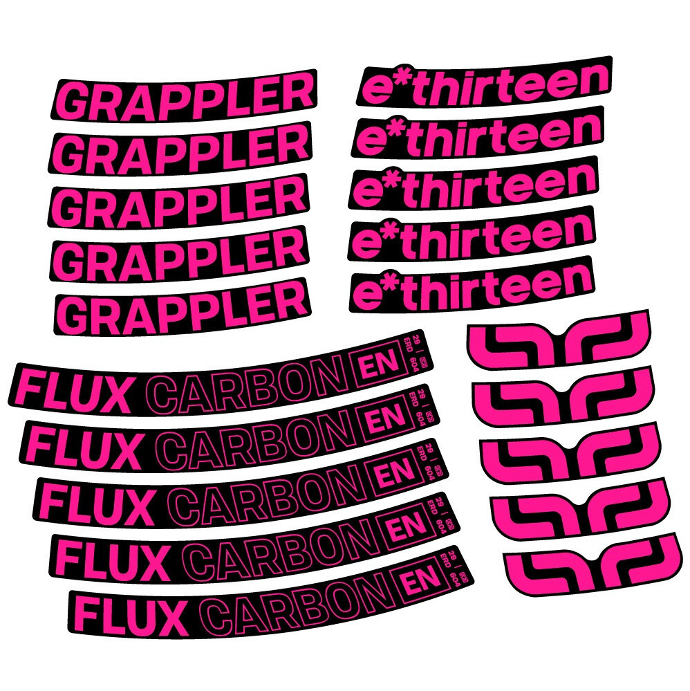 E-Thirteen Grappler Flux Pegatinas en vinilo adhesivo Llanta MTB (20)
