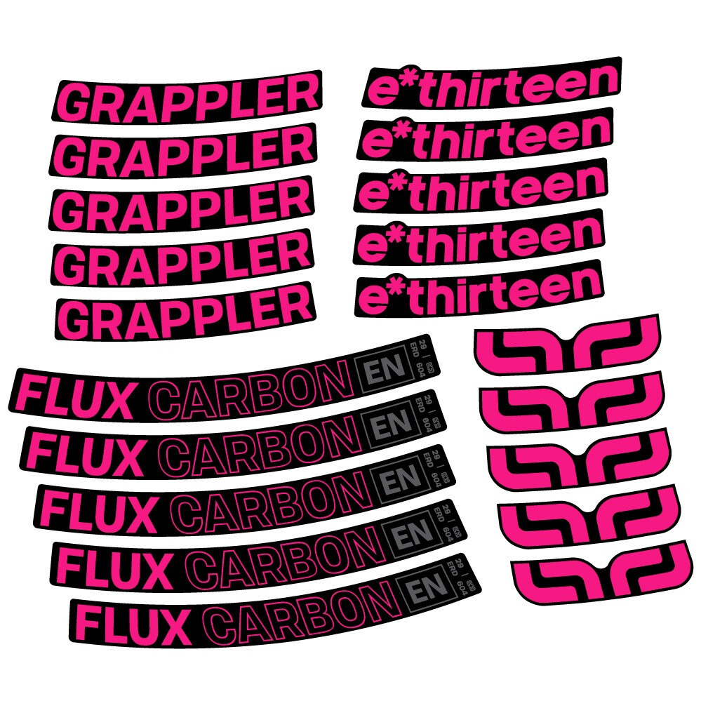 E-Thirteen Grappler Flux Pegatinas en vinilo adhesivo Llanta MTB (21)
