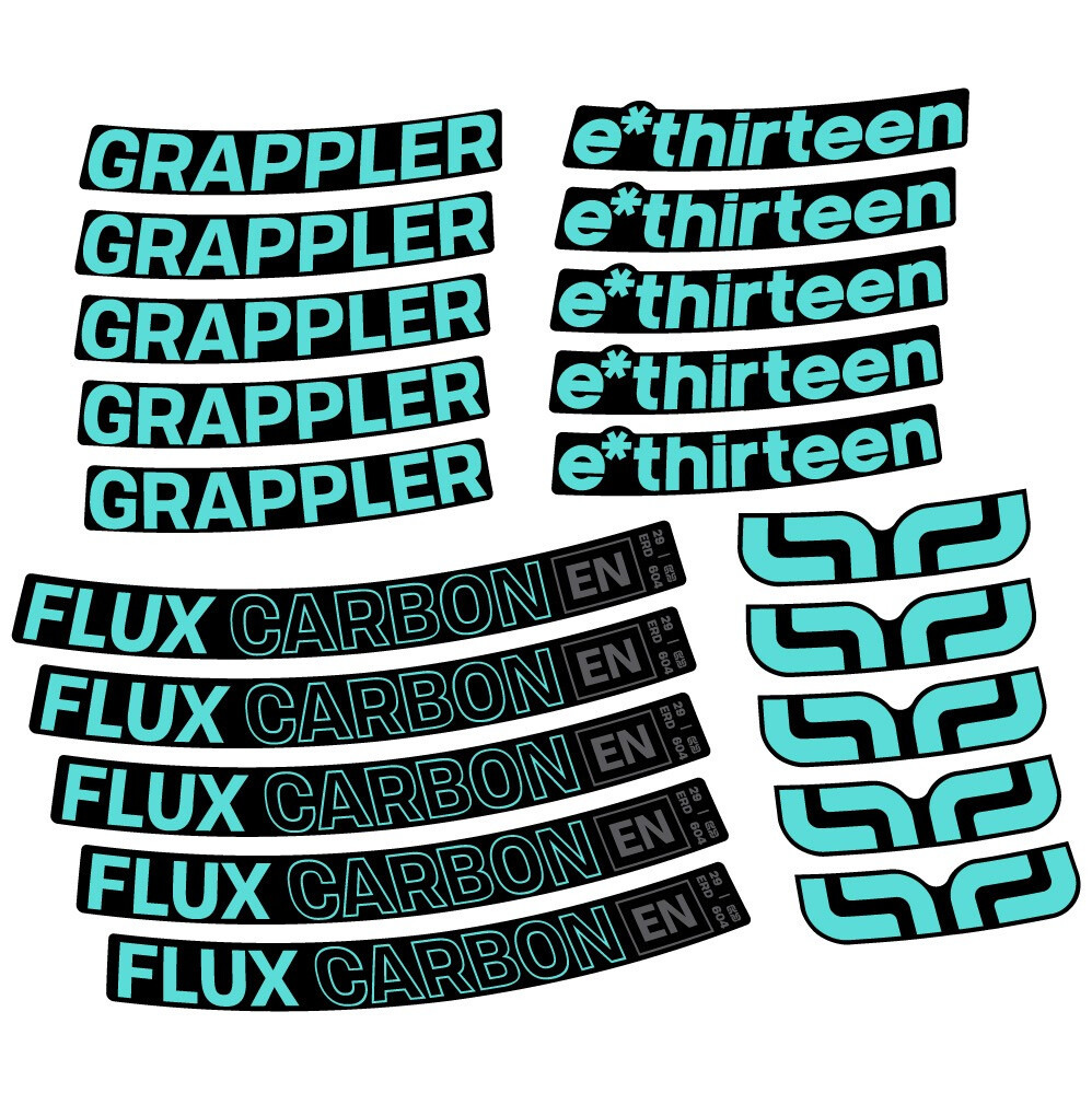 E-Thirteen Grappler Flux Pegatinas en vinilo adhesivo Llanta MTB (22)
