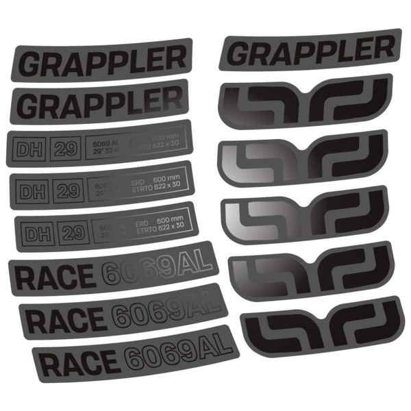 E-Thirteen Grappler Race Alloy Downhill Pegatinas en vinilo adhesivo Lanta MTB (12)