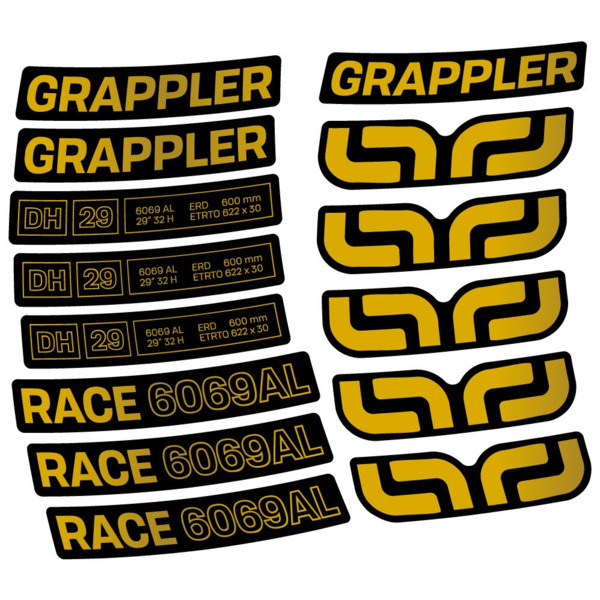 E-Thirteen Grappler Race Alloy Downhill Pegatinas en vinilo adhesivo Lanta MTB (13)