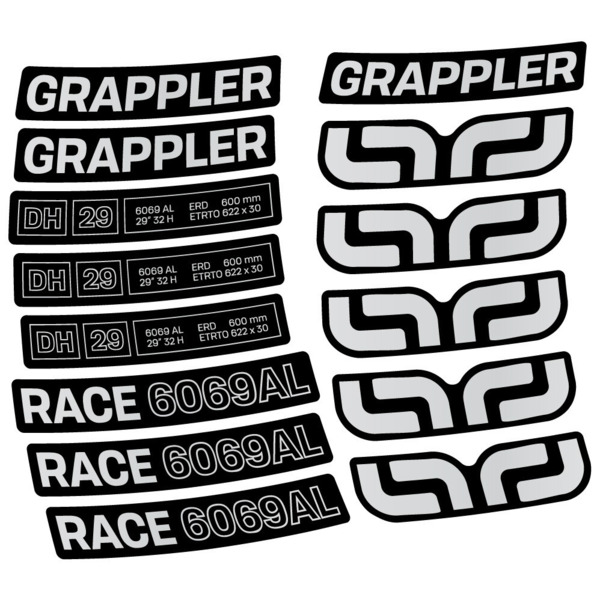 E-Thirteen Grappler Race Alloy Downhill Pegatinas en vinilo adhesivo Lanta MTB (15)