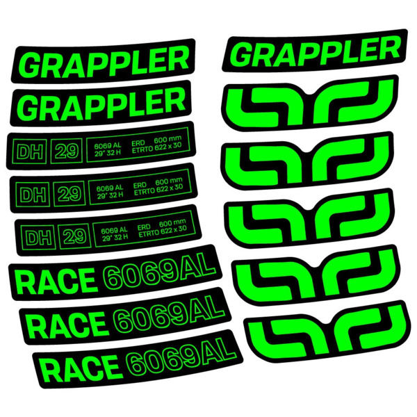 E-Thirteen Grappler Race Alloy Downhill Pegatinas en vinilo adhesivo Lanta MTB (23)