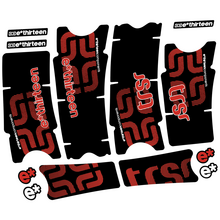 E-thirteen TRS Race Carbon Pegatinas en vinilo adhesivo Bielas