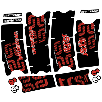 Pegatinas para Bielas E-thirteen TRS Race Carbon en vinilo adhesivo stickers graphics calcas adesivi autocollants