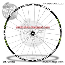 Easton EA70XC Adhesivos