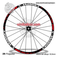 en vinilo adhesivo compatibles con llantas Specialized S-Works 29