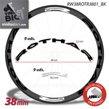 Rothar pegatinas vinilo adhesivo llanta 38mm
