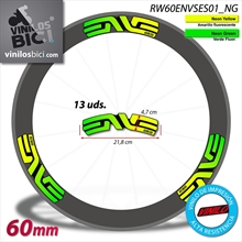 Enve pegatinas vinilo adhesivo llantas 60mm