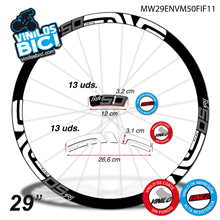 Enve M50 Fifty 29" vinilos