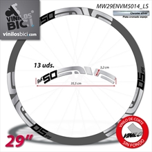 Enve M50 Fifty, vinilos adhesivos llanta 29"