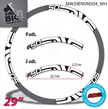 Enve M50 Fifty,  vinilos adhesivos, pegatinas llantas 29"