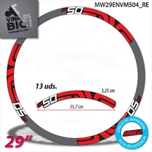 Enve M50 Fifty,  vinilos adhesivos, pegatinas llantas 29"