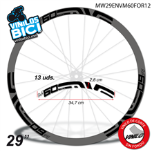 Enve M60 29" vinilos llantas
