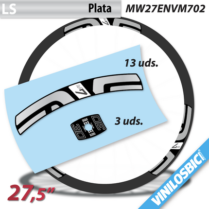 ▷▷Pegatinas llantas Enve M7 Bici 27,5