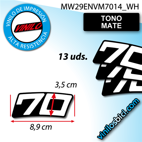 Enve M70 vinilos adhesivos