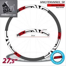Enve M90 TEN, pegatinas vinilo adhesivo llantas 27,5"