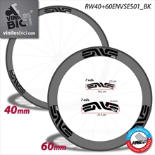 Enve pegatinas en vinilo adhesivo llantas 40 y 60mm