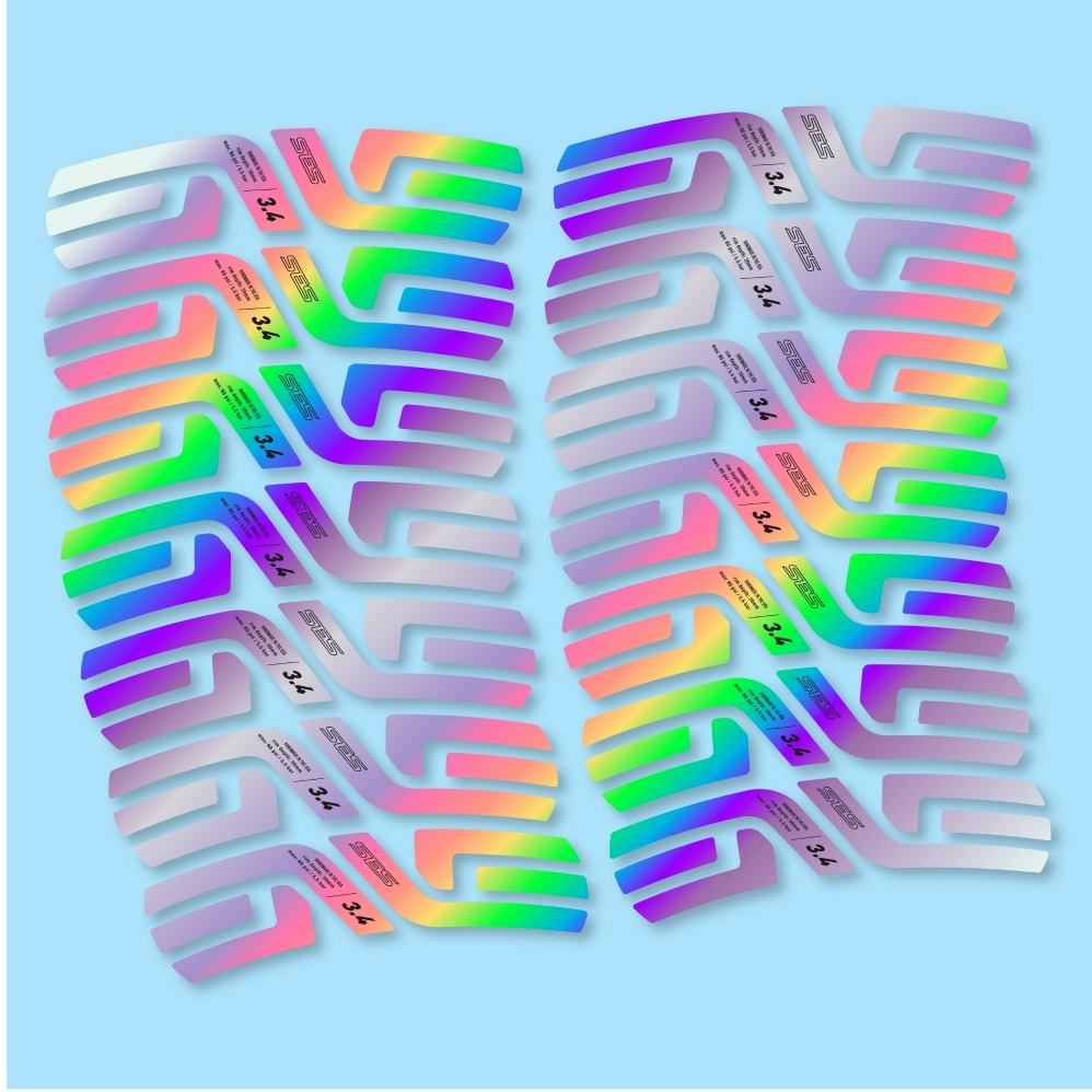 Enve SES 3.4 Disc Carbon Perfil 40 mm Pegatinas en vinilo adhesivo Llanta Carretera (1)