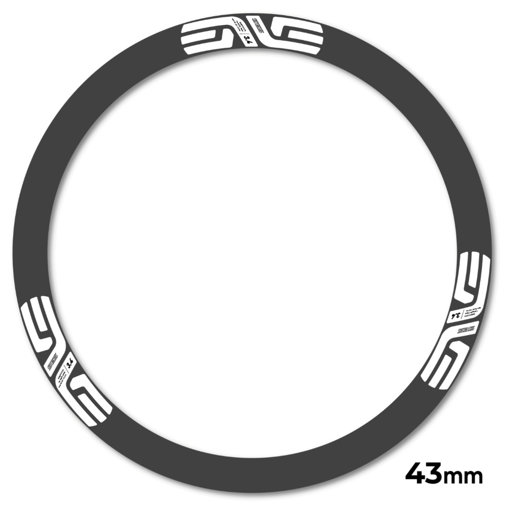 Enve SES 3.4 Disc Carbon Perfil 43 mm Pegatinas en vinilo adhesivo Llanta Carretera (1)