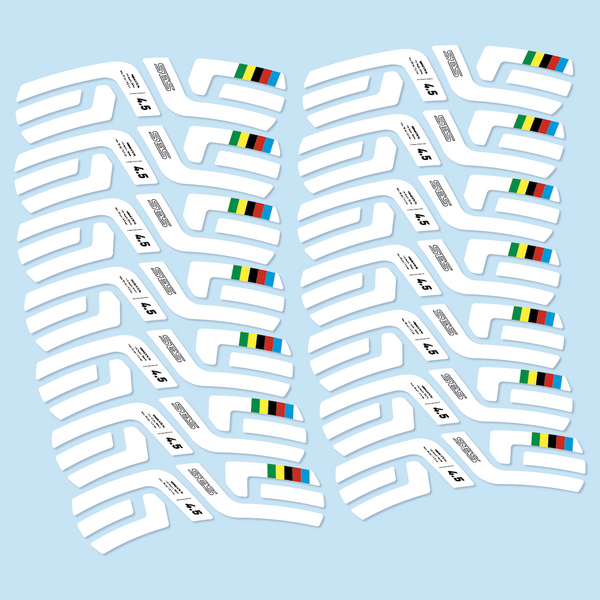 Enve SES 4.5 World Cup Uci Pegatinas en vinilo adhesivo Llantas Carretera perfil 52mm Freno disco