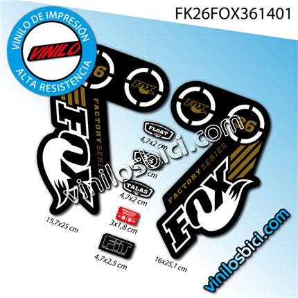 Pegatinas para Fox 36 29" Mod. 2015 Vinilos en vinilo adhesivo vinilo adhesivo stickers decals graphics calcas vinilos vinyl