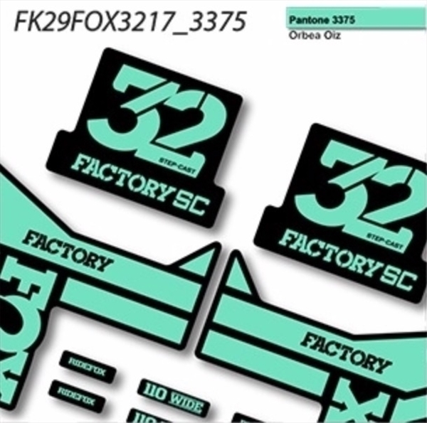 Fox 32 Factory SC Step Cast 2019 Pegatinas vinilo adhesivo horquilla (15)
