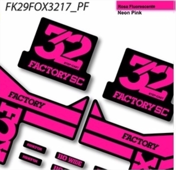 Fox 32 Factory SC Step Cast 2019 Pegatinas vinilo adhesivo horquilla (18)