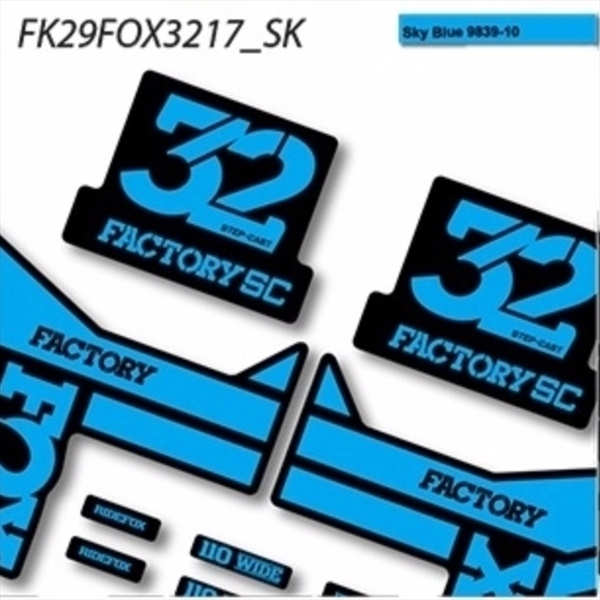 Fox 32 Factory SC Step Cast 2019 Pegatinas vinilo adhesivo horquilla (19)