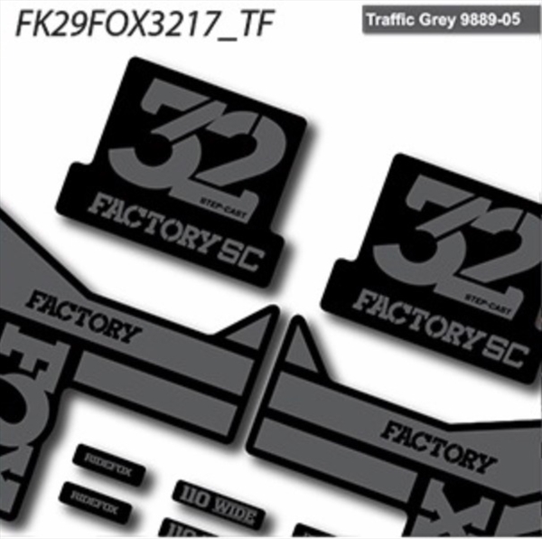 Fox 32 Factory SC Step Cast 2019 Pegatinas vinilo adhesivo horquilla (21)