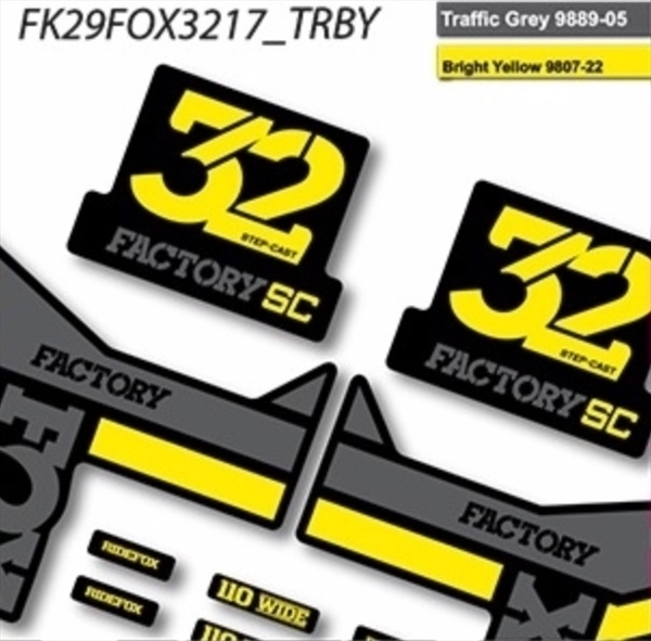 Fox 32 Factory SC Step Cast 2019 Pegatinas vinilo adhesivo horquilla (23)