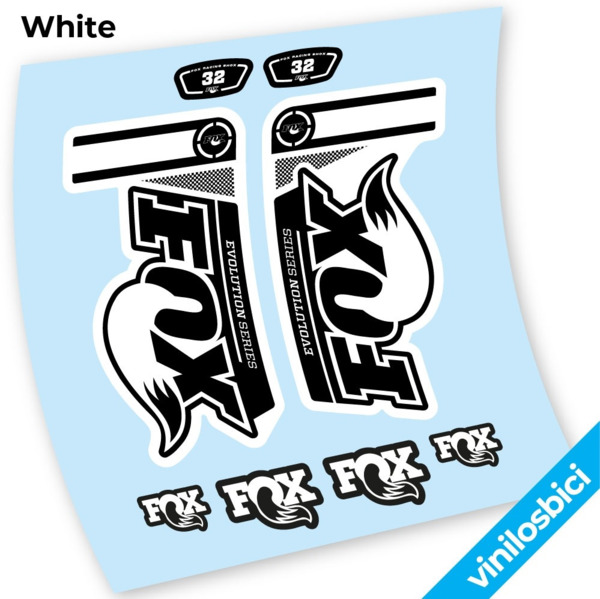 Fox 32 Float Evolution 2015 Pegatinas en vinilo adhesivo horquilla blanca (13)