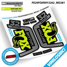 Fox 32 Rhythm 2019 pegatinas vinilo adhesivo horquilla