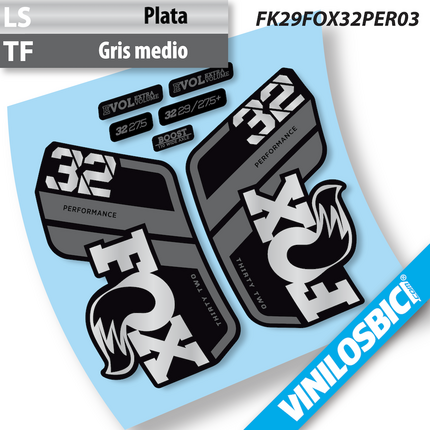 ▷▷🥇Pegatinas Horquilla Fox 32 Performance 2021 2022 y 2023🥇