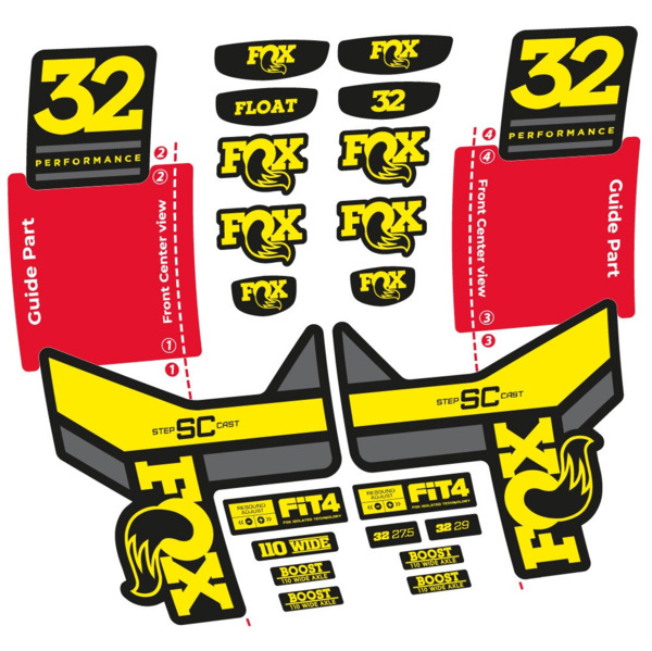 Fox 32 SC Performance 2019 Pegatinas en vinilo adhesivo Horquilla (3)