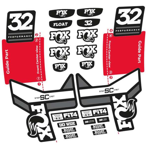 Fox 32 SC Performance 2019 Pegatinas en vinilo adhesivo Horquilla (6)