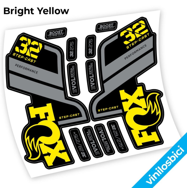 Fox 32 SC Performance Step Cast 2021 Pegatinas en vinilo adhesivo horquilla (4)