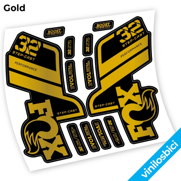 Fox 32 SC Performance Step Cast 2021 Pegatinas en vinilo adhesivo horquilla (8)