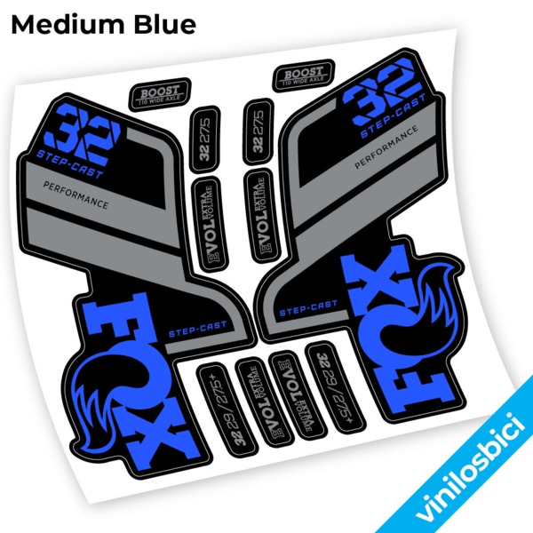 Fox 32 SC Performance Step Cast 2021 Pegatinas en vinilo adhesivo horquilla (11)
