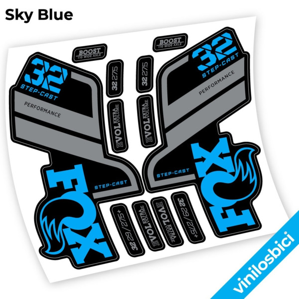Fox 32 SC Performance Step Cast 2021 Pegatinas en vinilo adhesivo horquilla (21)