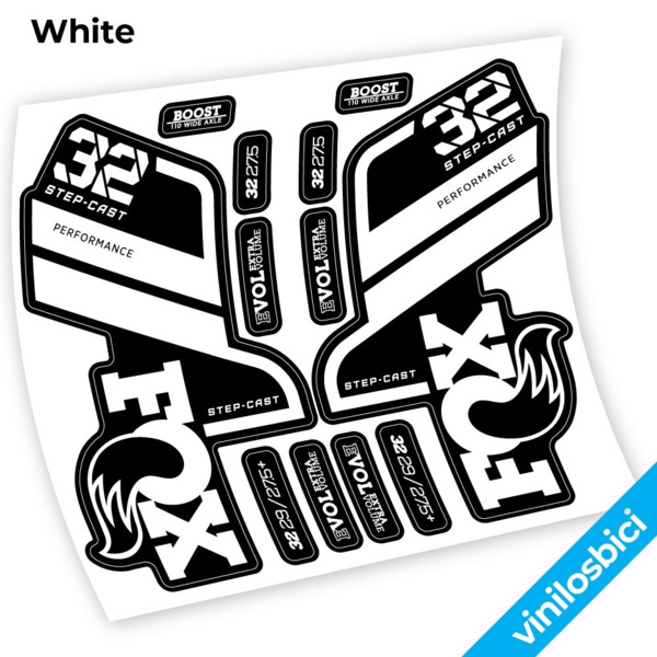 Fox 32 SC Performance Step Cast 2021 Pegatinas en vinilo adhesivo horquilla (23)