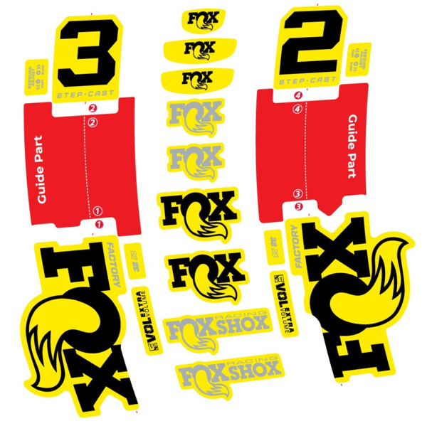 Fox 32 Step-Cast Factory 2025 Pegatinas en vinilo adhesivo Horquilla (3)