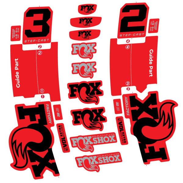 Fox 32 Step-Cast Factory 2025 Pegatinas en vinilo adhesivo Horquilla (19)