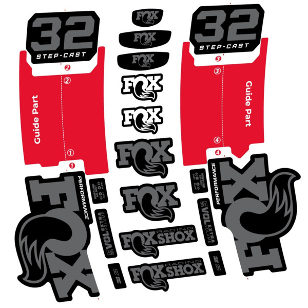 Fox 32 Step-Cast Performance 2025 Pegatinas en vinilo adhesivo Horquilla (7)