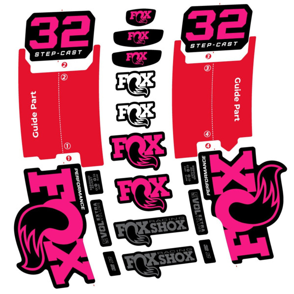 Fox 32 Step-Cast Performance 2025 Pegatinas en vinilo adhesivo Horquilla (21)